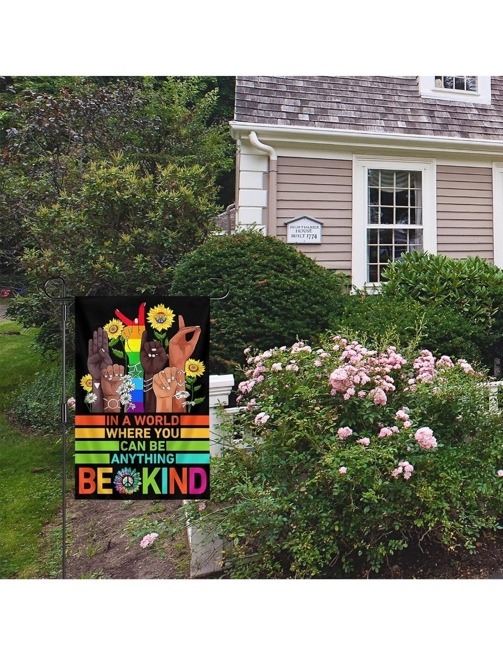 Be Kind Pride Garden Flag - Colorful Inclusive Design